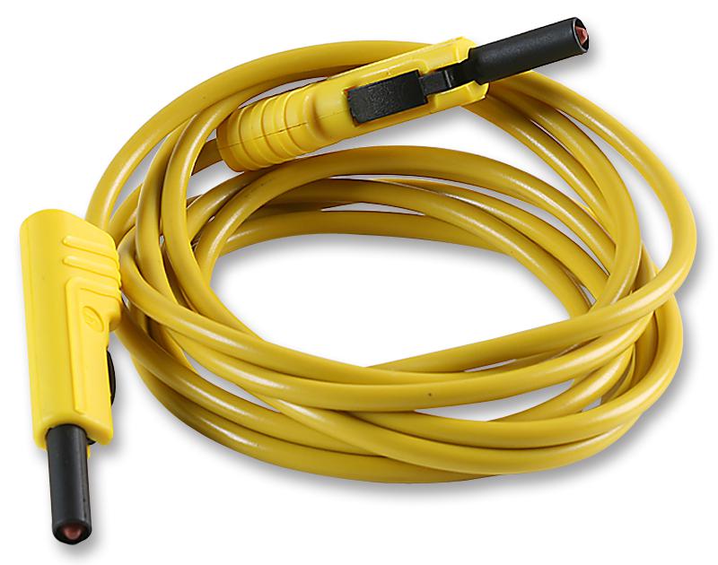 Hirschmann Test And Measurement 973647103 Test Lead, Yellow, 2M, 60V, 16A