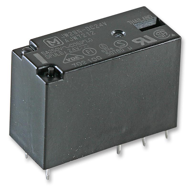 Panasonic Jw2Sn-24V Relay, Dpdt, 277Vac, 30Vdc, 5A