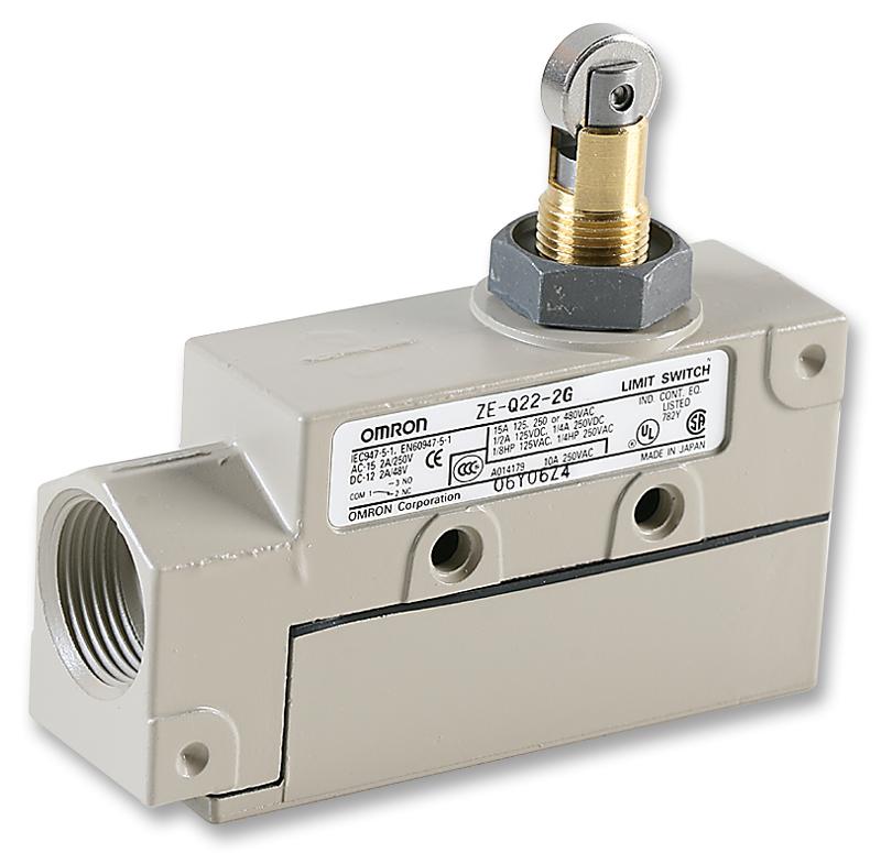 Omron Industrial Automation Ze-Q22 2G Switch, Roller Plunger