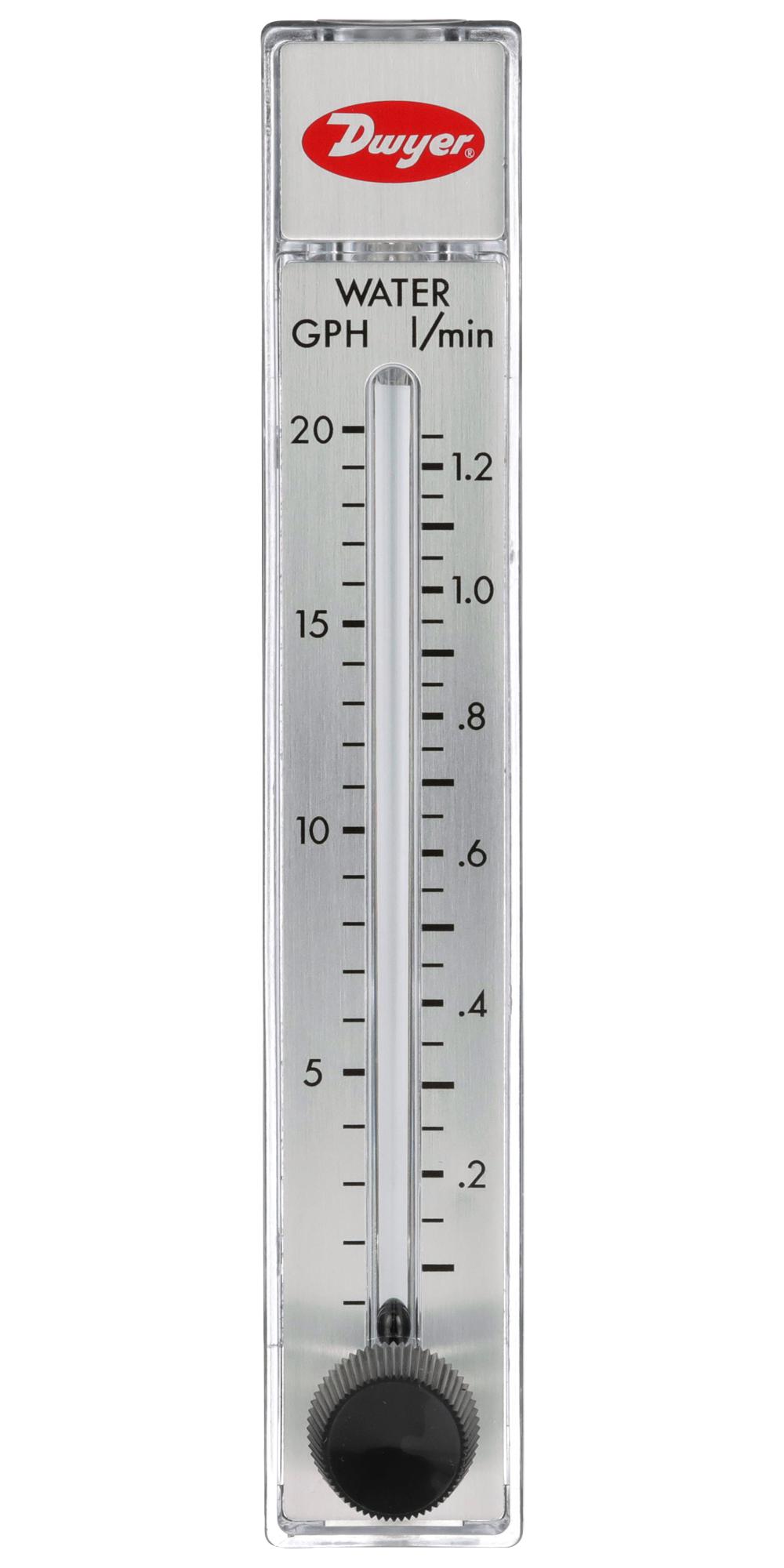 Dwyer Rmb-83-Ssv Liquid Flowmeter, 100Psi, 20Gph, 1/4