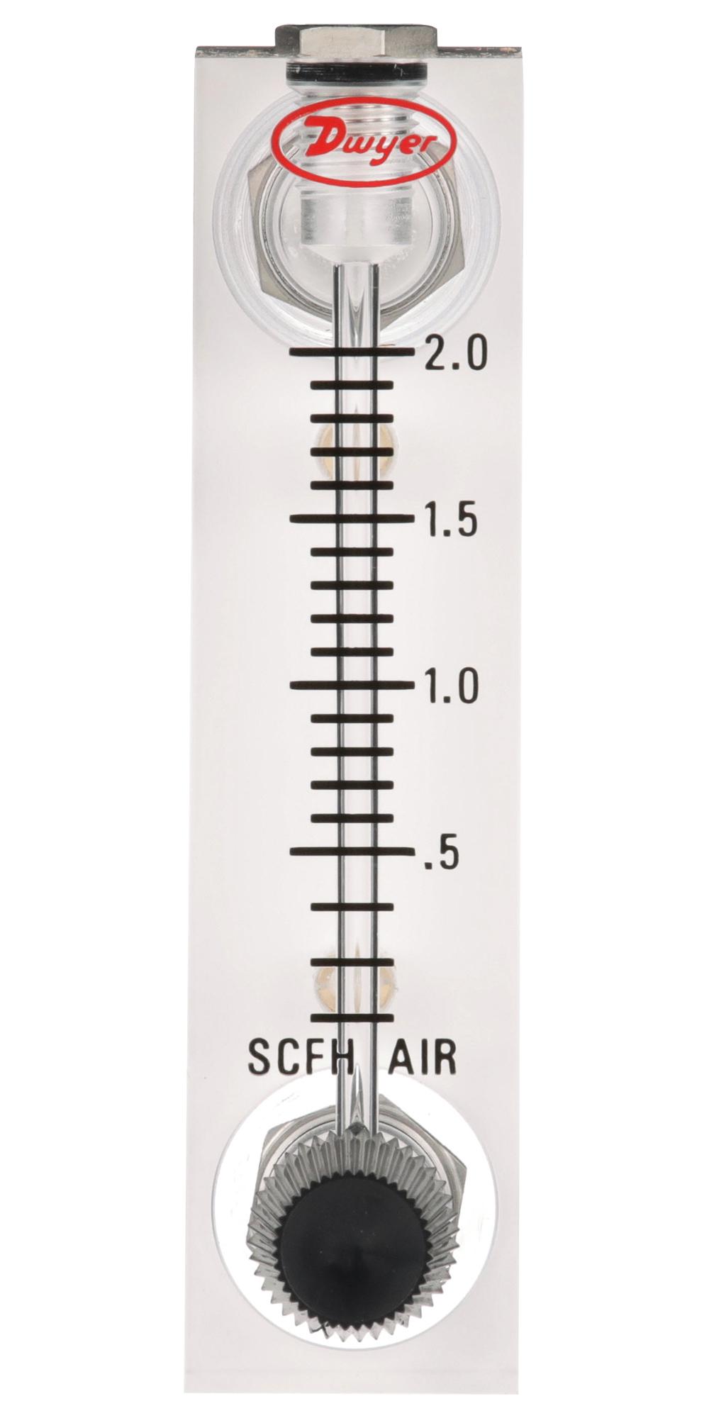 Dwyer Vfa-25-Bv Air Flowmeter, 6.9Bar, 25Lpm, 1/8fnpt