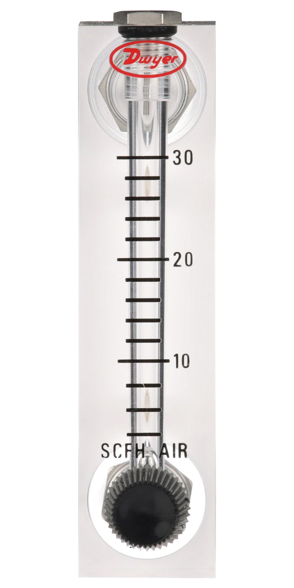 Dwyer Vfa-6-Bv Air Flowmeter, 6.9Bar, 30Scfh, 1/8fnpt