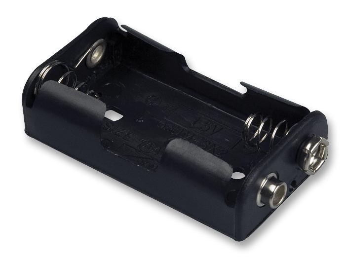 Keystone 2474 Battery Holder, Snap Conn, 2 Aa