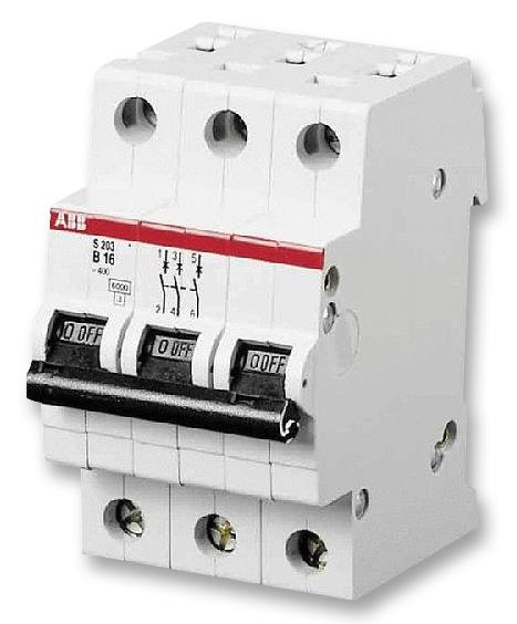 Abb S203Mc16 Mcb, 3 Pole, 16A, 10Ka, C Curve