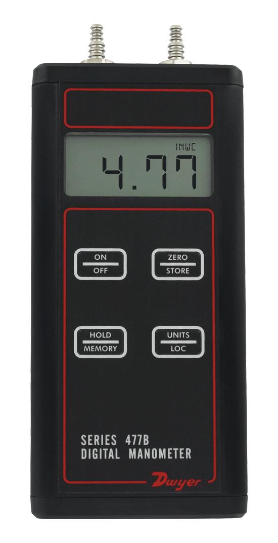 Dwyer 477B-7 Digital Manometer, 0 To 100Psi, 0.1%