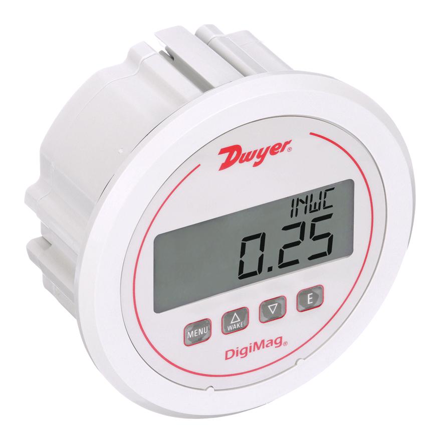 Dwyer Dm-1123 Pressure Gauge, 0.5Inch-H2O, 1/8 Tube