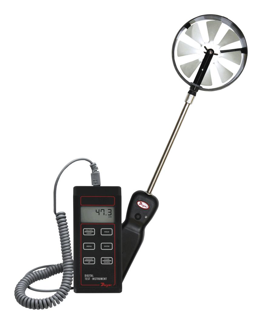 Dwyer 473B-1 100 Mm Vane Thermo-Anemometer Test Inst