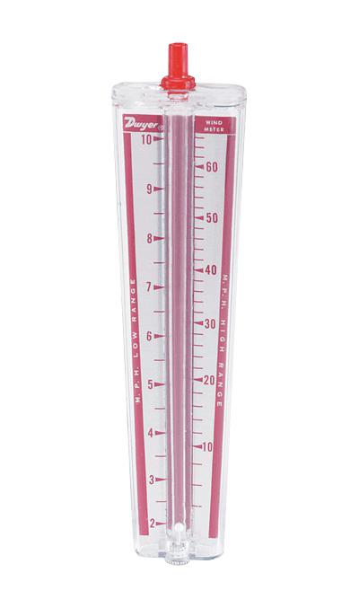 Dwyer Wind Meter-Mph Portable Wind Meter, Mph Scale