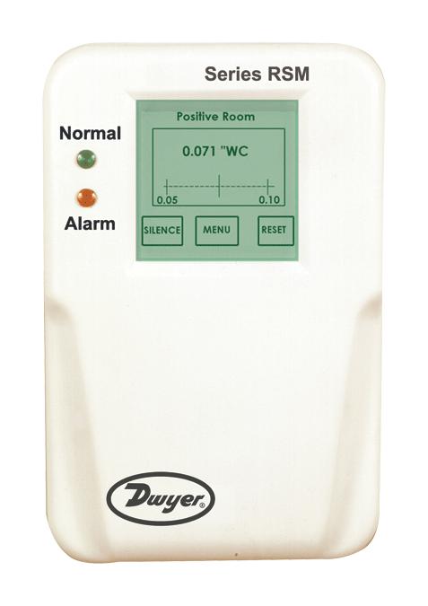 Dwyer Rsm-2-B Room Status Monitor, 0.1 Inh2O, 0.5%