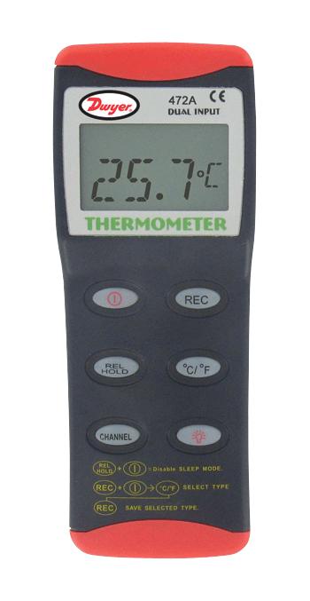 Dwyer 472A-B Rubber Boot, Thermocouple Thermometer