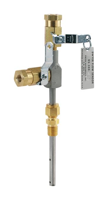 Dwyer Ds-300-3 In Line Flow Sensor, 200Psi, 1/4mnpt