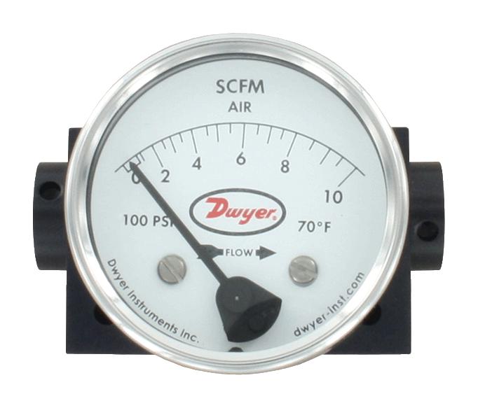 Dwyer Dtfa-1A-20A Air Flowmeter, 3000Psi, 20Scfm