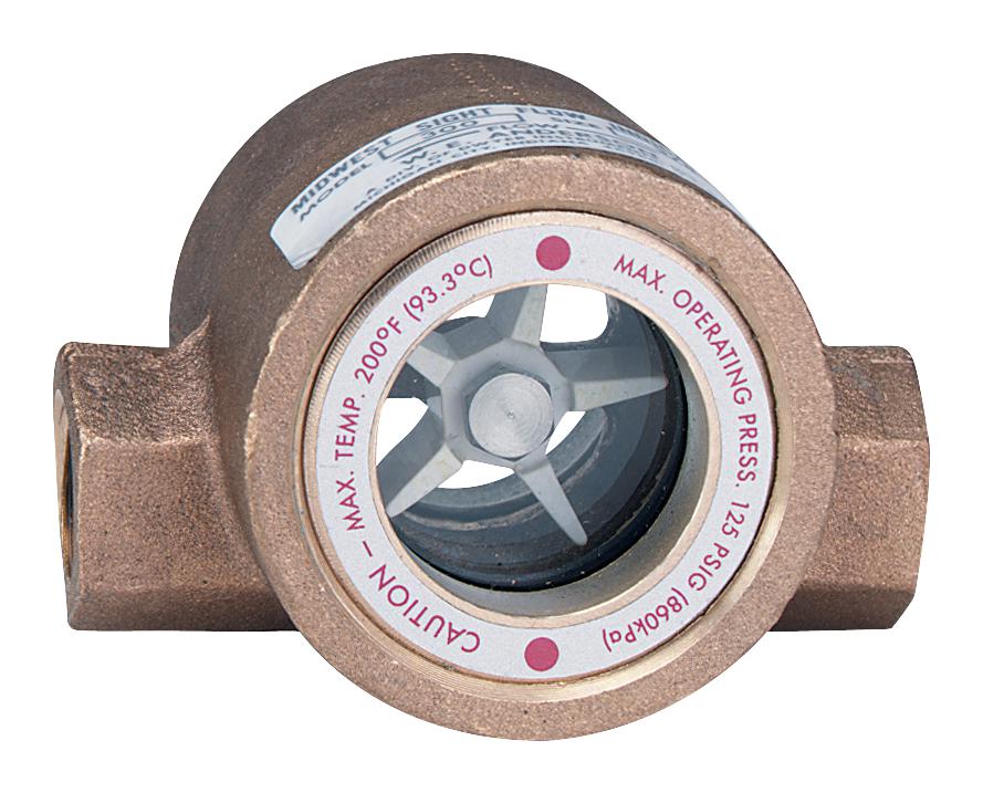 Dwyer Sfi-300-1/2 Flow Indicator, 125Psi, 1/2