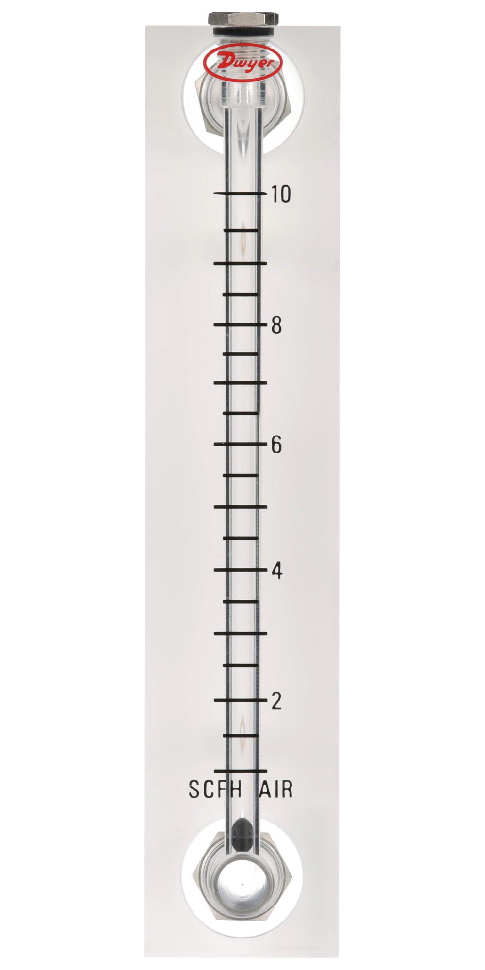 Dwyer Vfb-91-Ssv Air Flowmeter, 100Psi, 10Scfh, 1/8 Fnpt