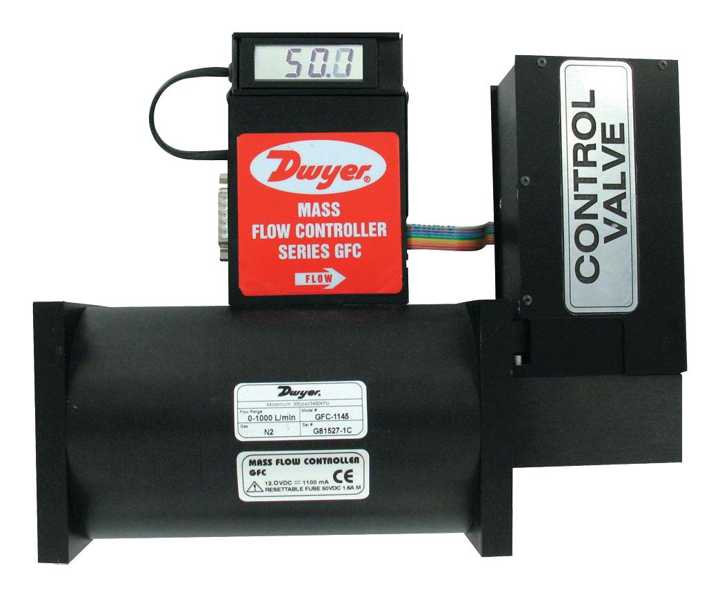 Dwyer Gfc-1145 Gas Mass Flow Controller,range 0-1000 L