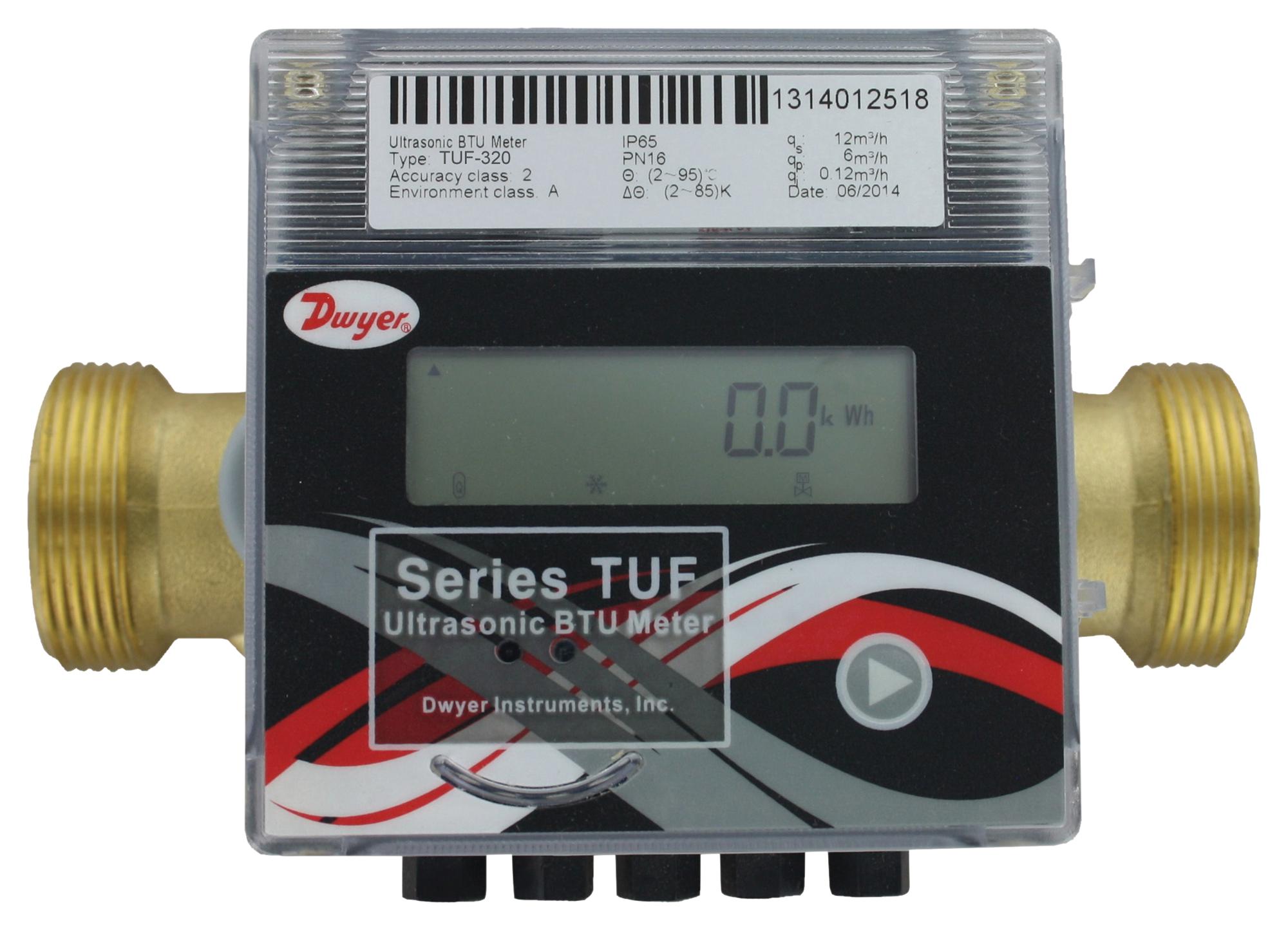 Dwyer Tuf-150-Md Ultrasonic Energy Meter, 232Psi, 13Gpm