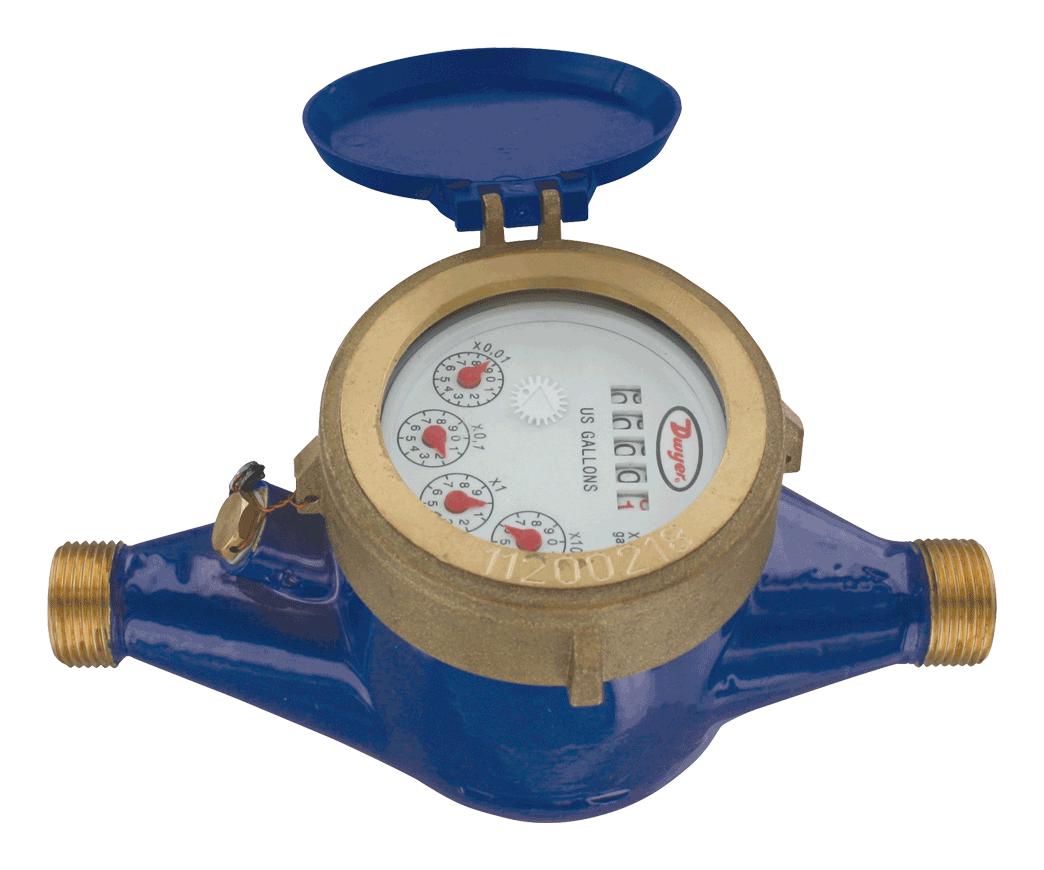 Dwyer Wmt2-A-C-02 Multi Jet Water Meter, 232Psi, 20Gpm