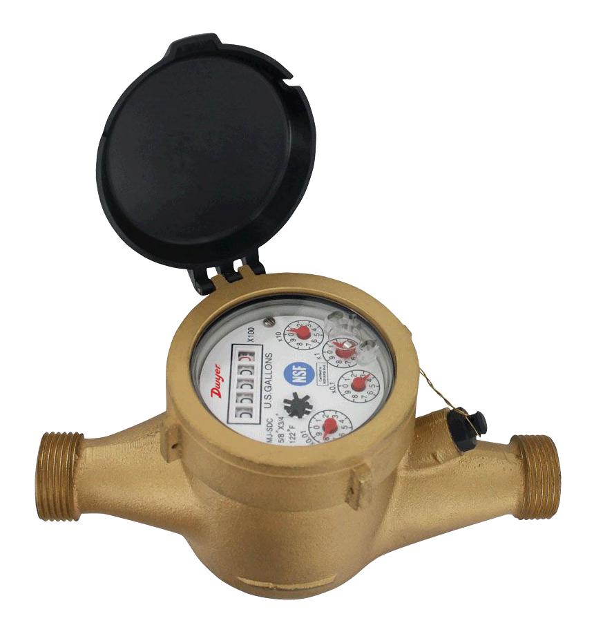 Dwyer Wnt-A-C-06-1 Multi Jet Water Meter, 150Psi, 50Gpm