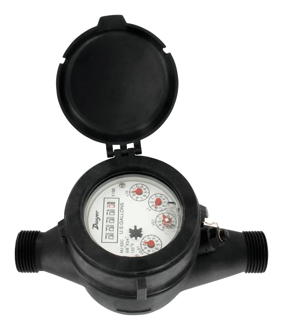 Dwyer Wptn-A-C-04-1 Multi-Jet Plastic Water Meter With Nsf