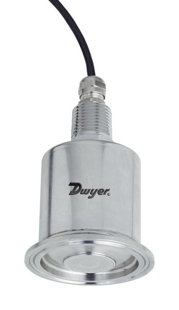 Dwyer 681-62 Sanitary Pressure Transmitter,range 0-6