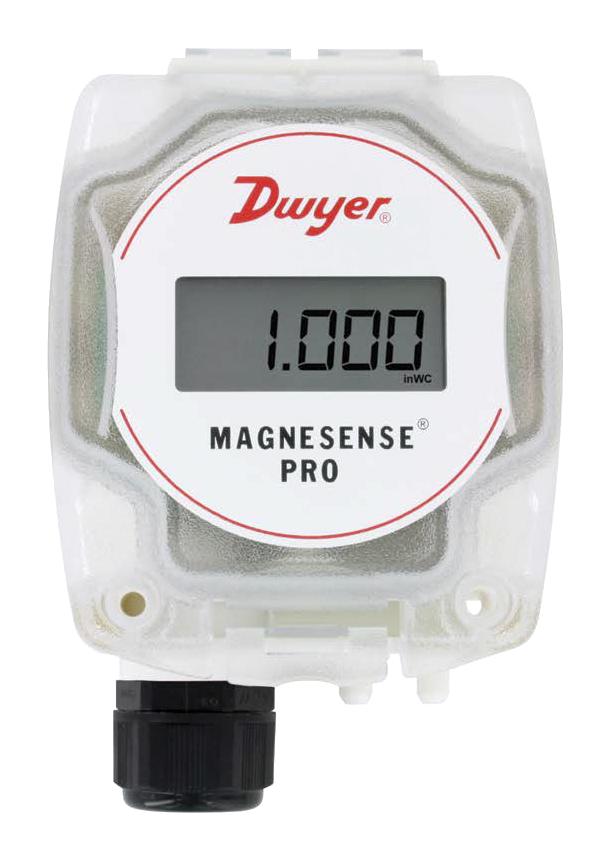 Dwyer Msxp-W20-Pa-Lcd Pressure Transmitter, Diff, 125Pa