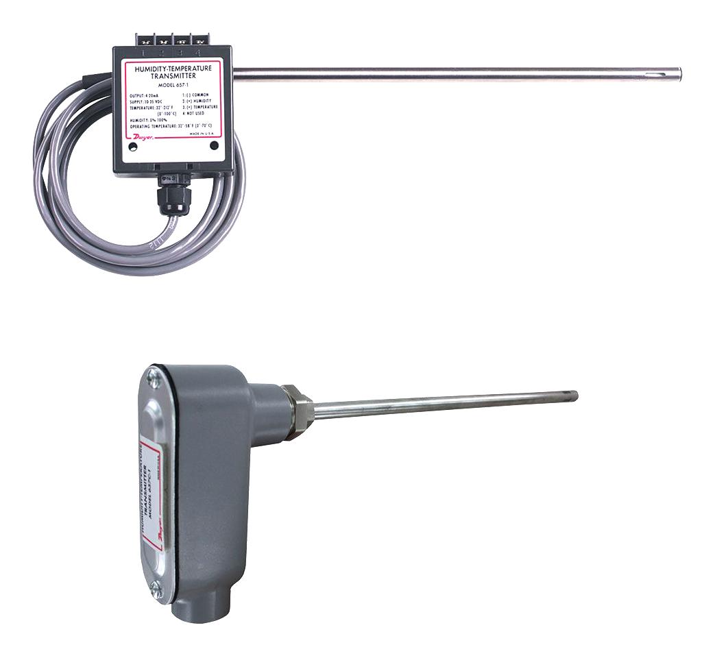 Dwyer 657C-1 Rh/temp Transmitter, 0%-100%, 35V