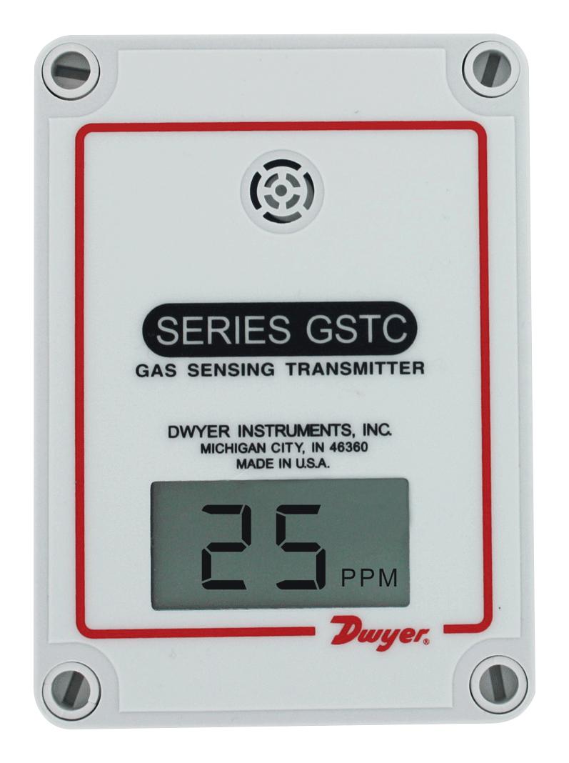 Dwyer Gstc-N-Lcd No2 Transmitter, W/lcd, 10Ppm, Wall Mnt