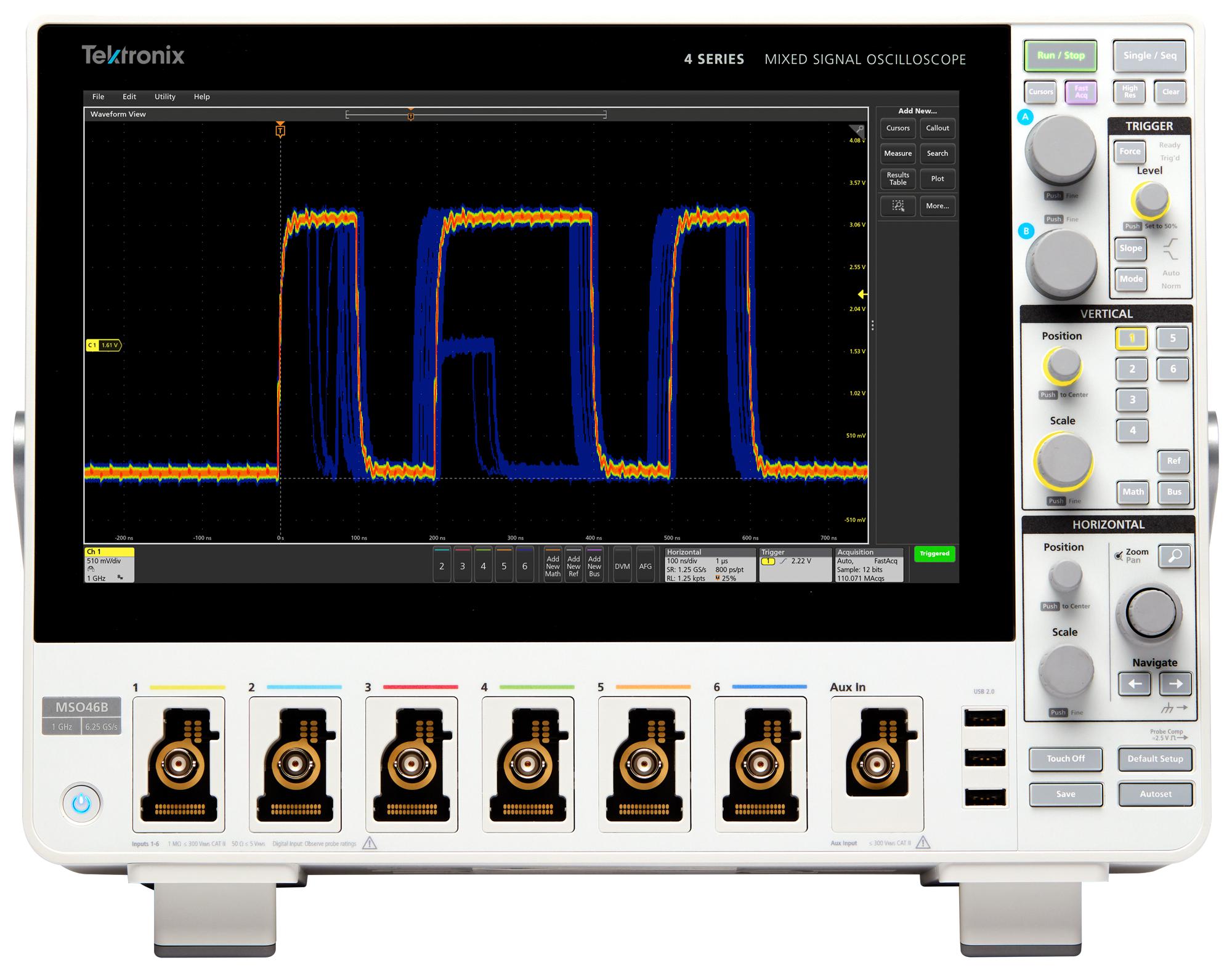 Tektronix Mso46B 4-Bw-500 Mso, 6+48 Channel, 500Mhz, 6.25Gsps