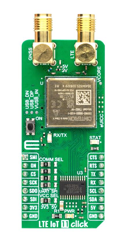 Mikroelektronika Mikroe-5863 Lte Iot 11 Click