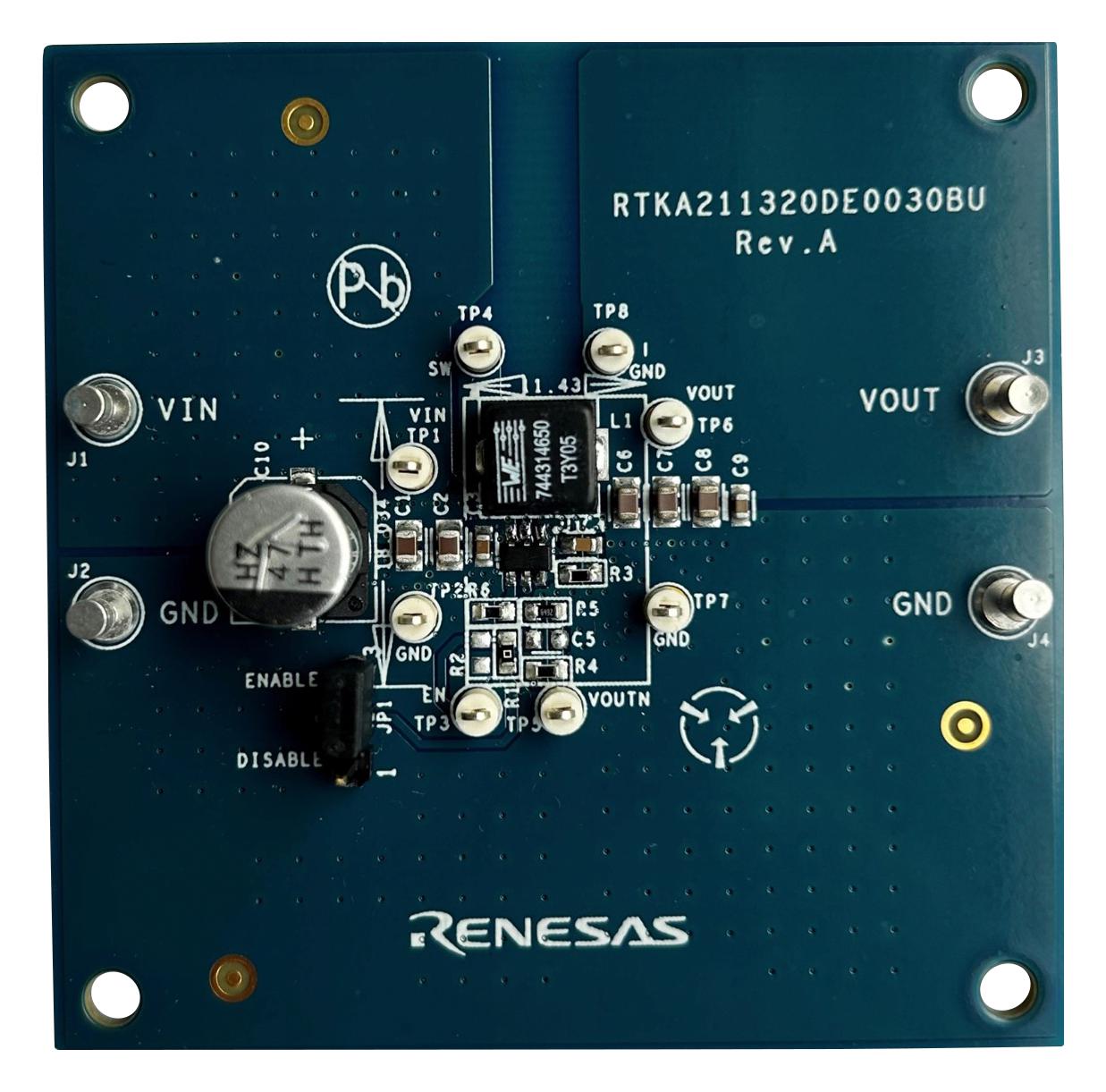 Renesas Rtka211320De0030Bu Eval Board, Power Management, 30V, 2A