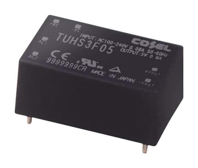 Cosel Tuhs3F12 Power Supply, Ac-Dc, 12V, 0.25A