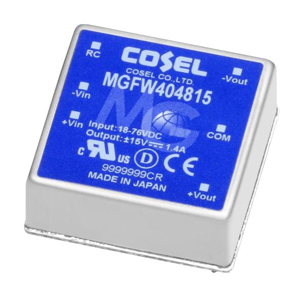 Cosel Mgfw402415 Dc-Dc Converter, 15V/-15V, 1.4A