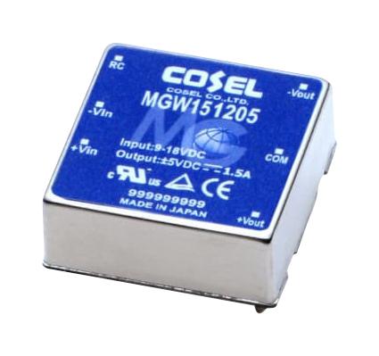 Cosel Mgw152412 Dc-Dc Converter, 12V/-12V, 0.65A