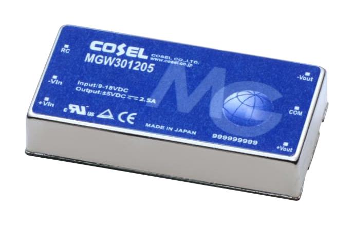 Cosel Mgw301215 Dc-Dc Converter, 15V/-15V, 1A