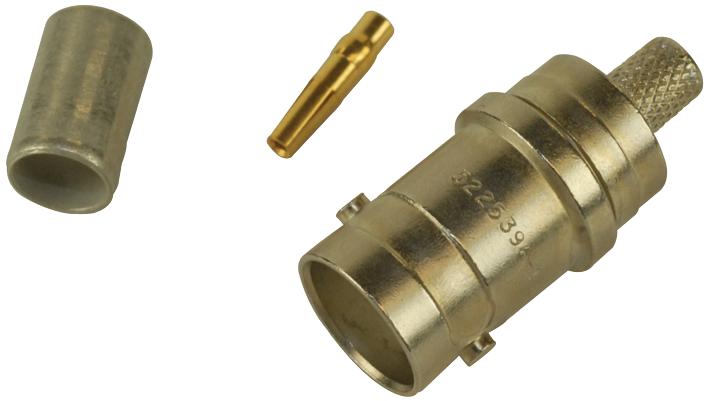 Te Connectivity / Partner Stock 5225396-1 Rf Conn, Bnc Jack, 50 Ohm, Crimp