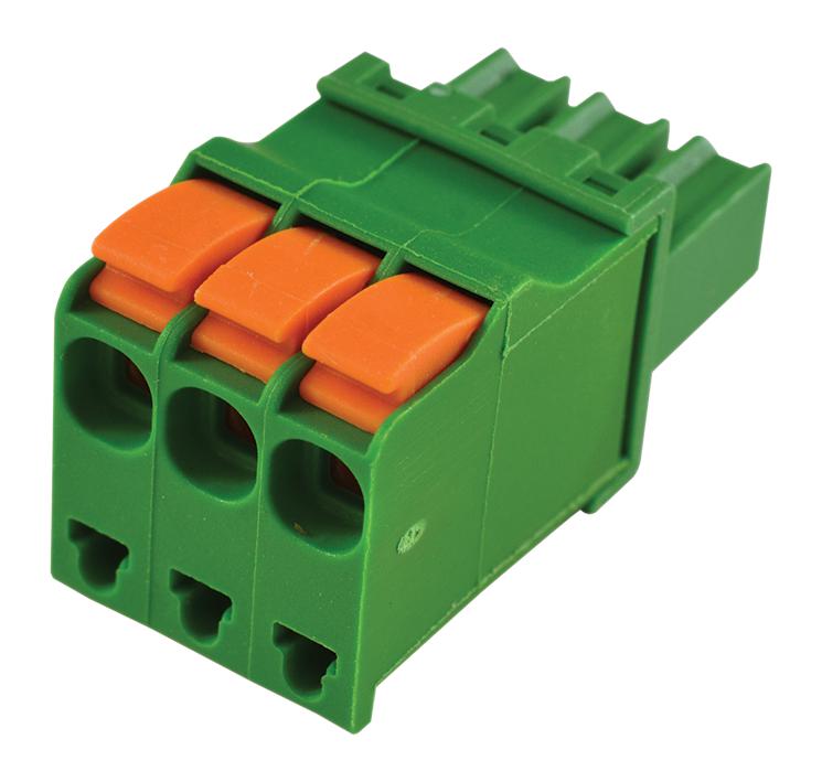 Te Connectivity / Partner Stock 1986693-3 Terminal Block, Pluggable, 3P, 30-14Awg