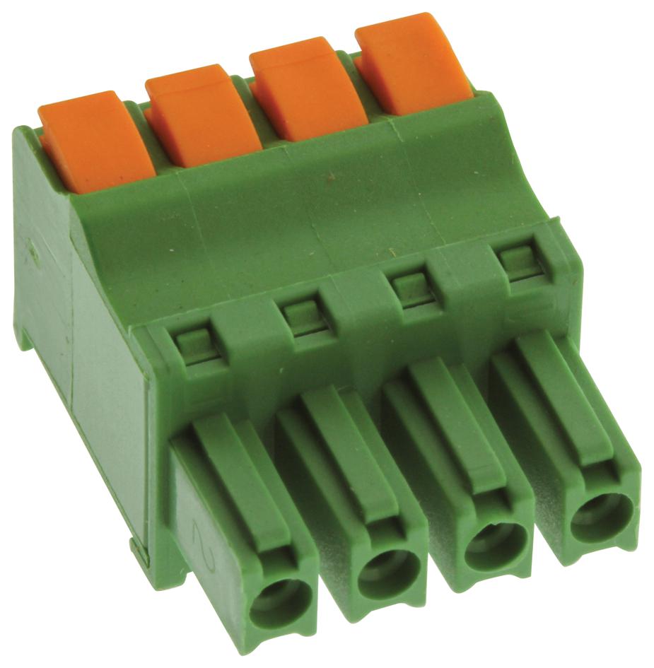 Te Connectivity / Partner Stock 1986720-4 Terminal Block, Pluggable, 4P, 30-14Awg