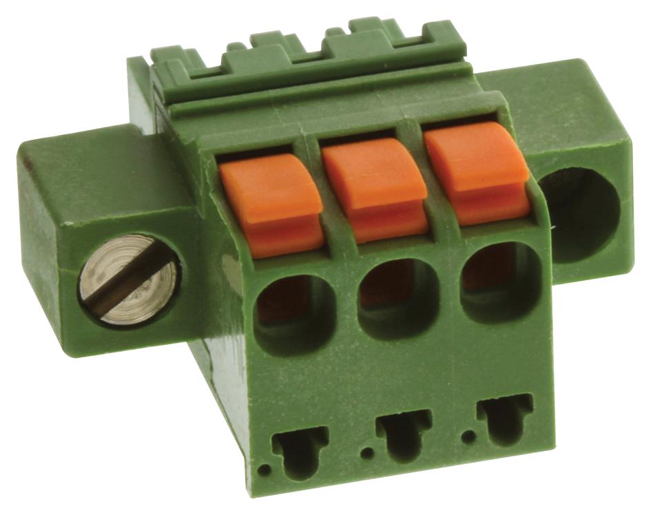 Te Connectivity / Partner Stock 1986724-3 Terminal Block, Pluggable, 3P, 30-14Awg