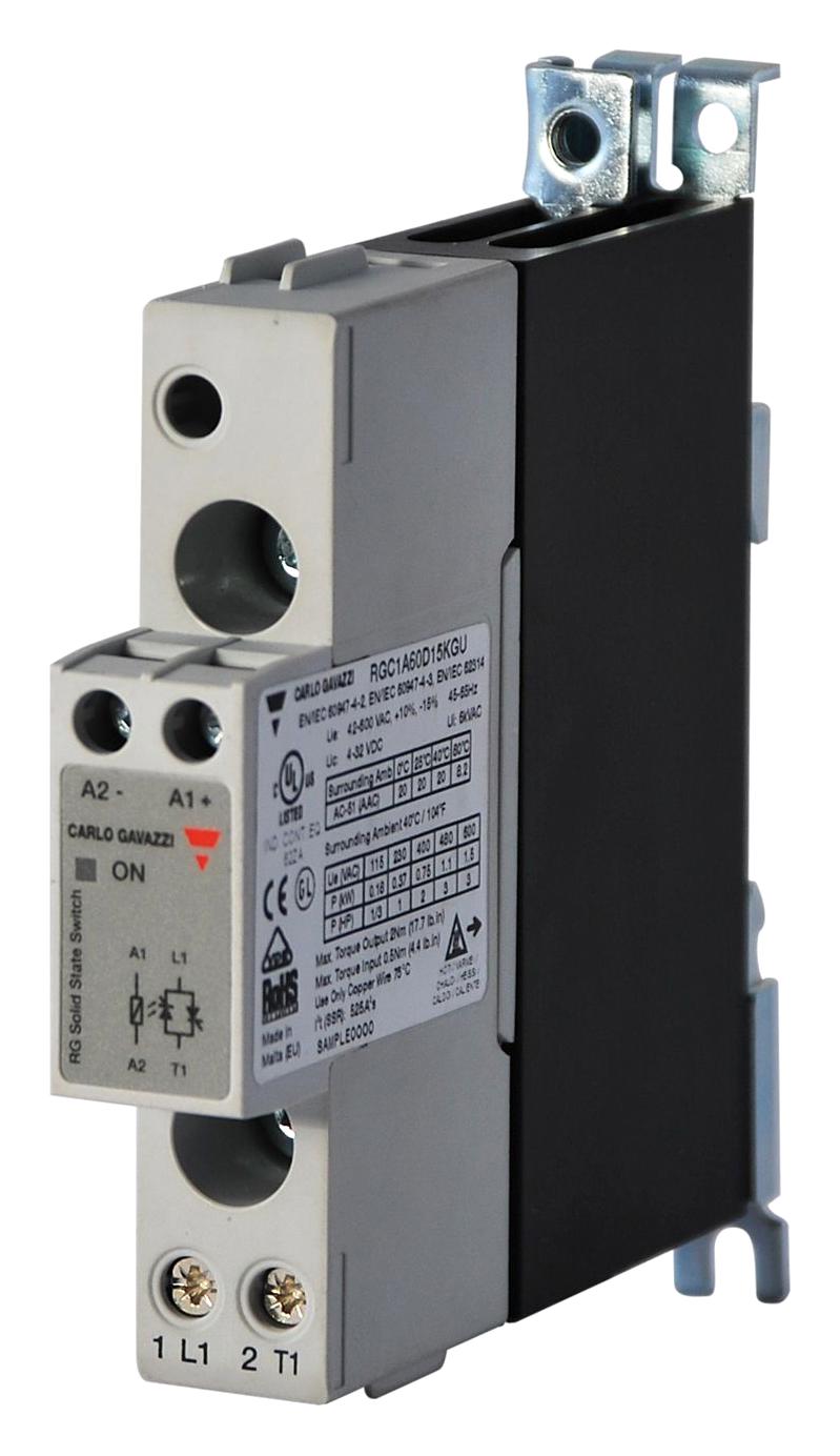 Carlo Gavazzi Rgc1A23D15Kgu Solid State Contactor, 20A, 32Vdc, Din