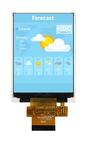 Midas Displays Mdt0320Ashh-Multi Lcd Tft Module, 3.2, 240 X 320P, Rgb