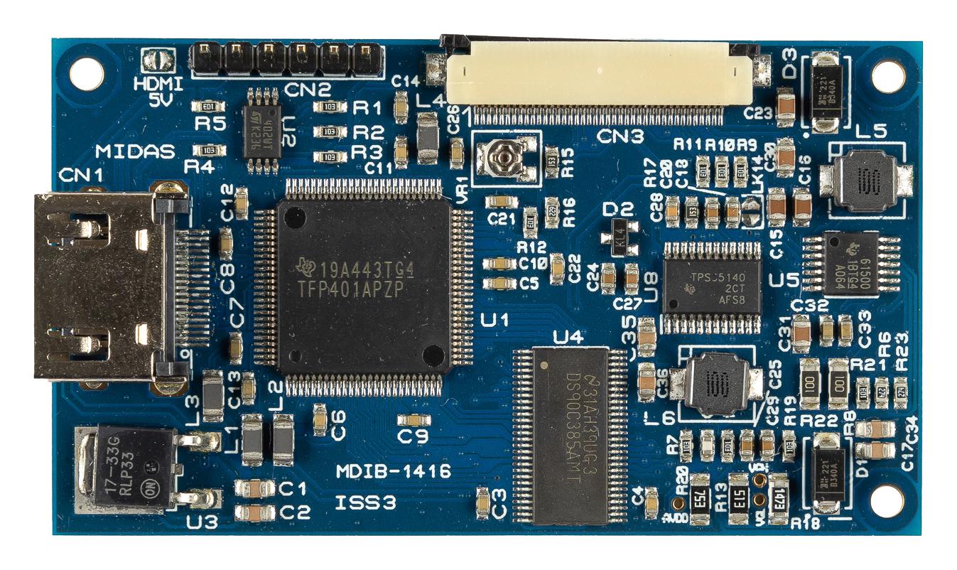 Midas Displays Mdib-1416 Hdmi-Lvds Converter Board, Lcd Display