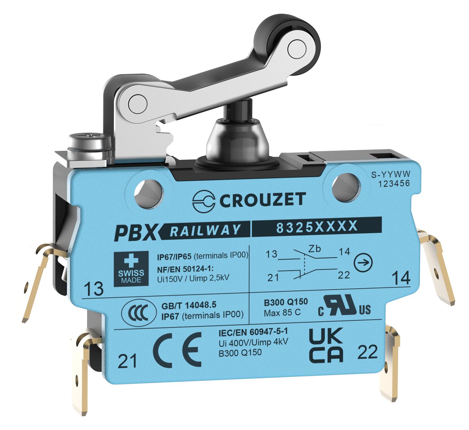 Crouzet 83250213 Microswitch, Spdt, 2A, 250Vac, 2.4N