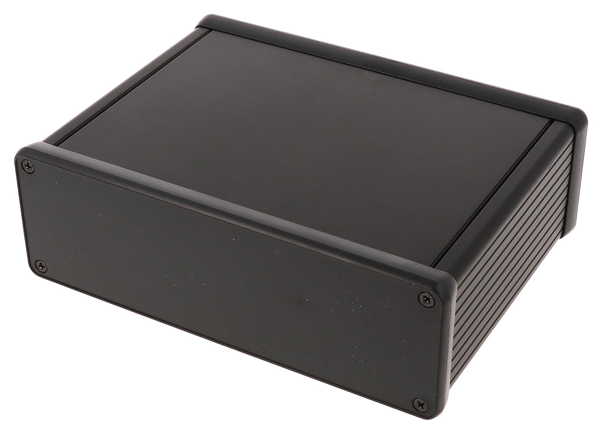 Hammond 1455T1202Bk Enclosure, Small, Aluminium, Black