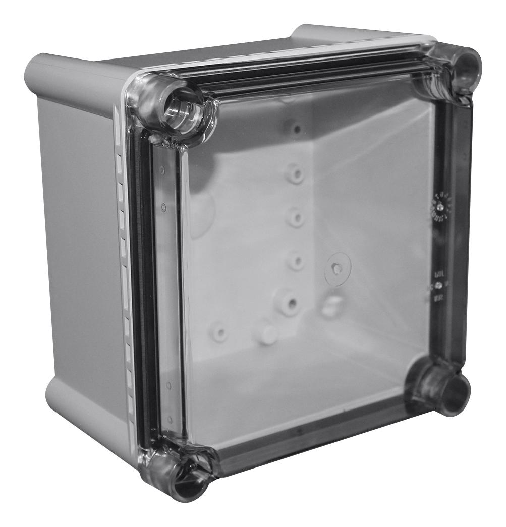 Camdenboss Chdx7-321C Enclosure, Heavy Duty, Abs, Grey/clear