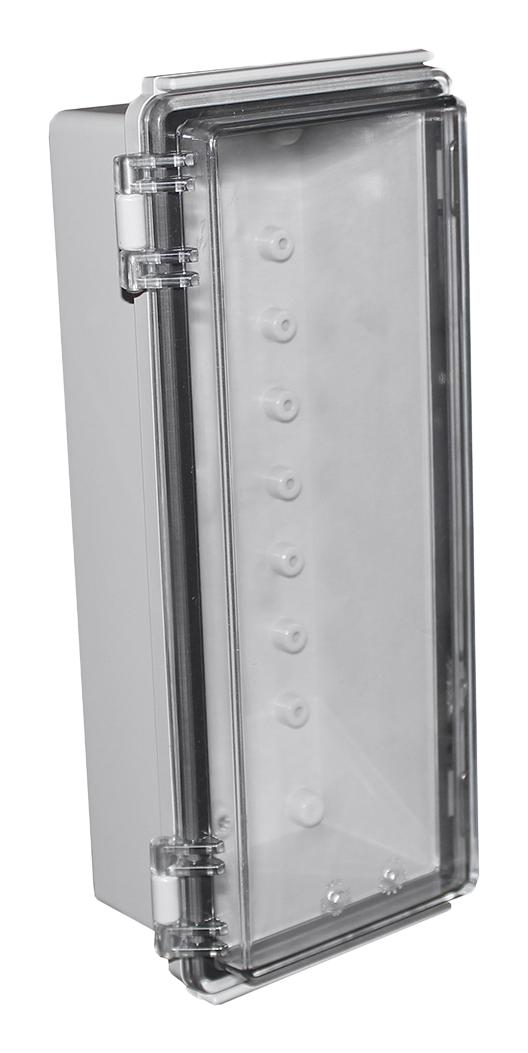 Camdenboss Chdx8-321C Enclosure, Heavy Duty, Abs, Grey/clear