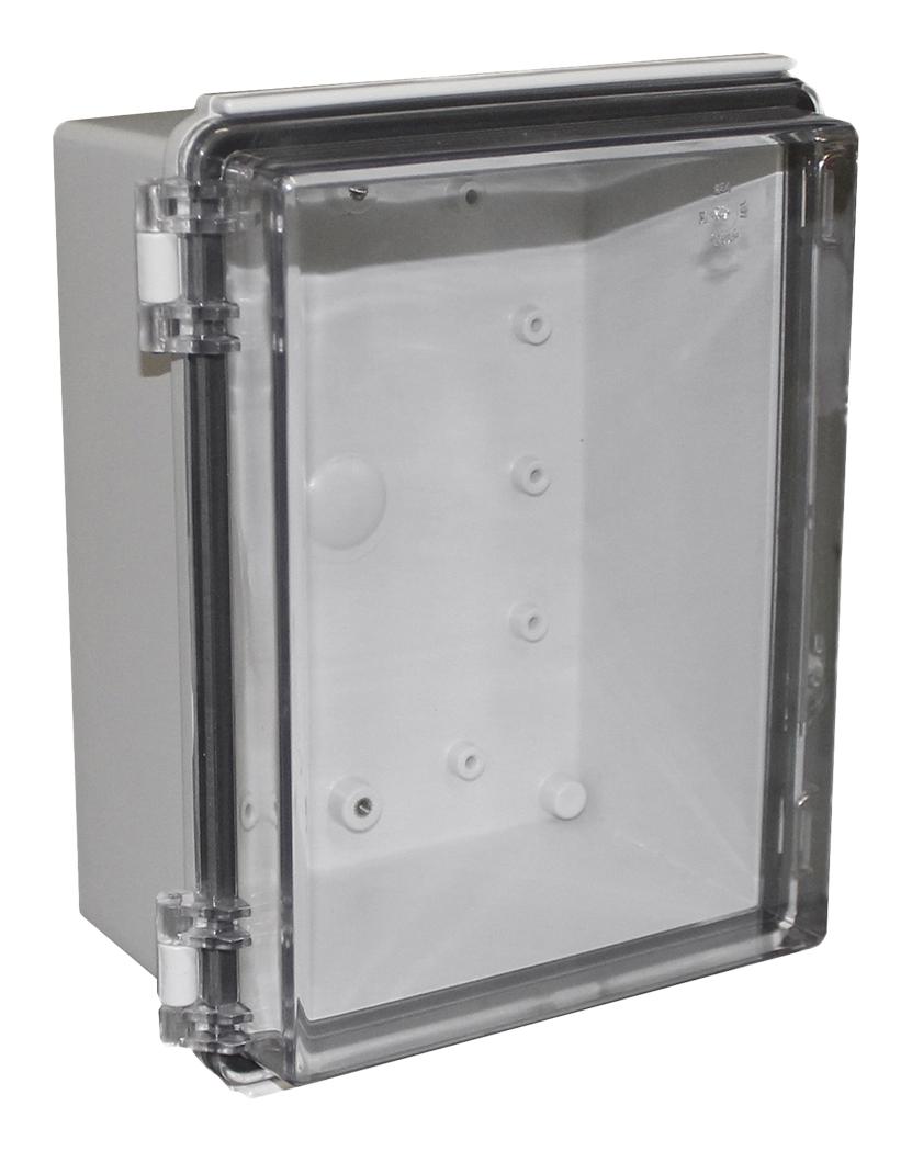 Camdenboss Chdx8-325C Enclosure, Heavy Duty, Abs, Grey/clear