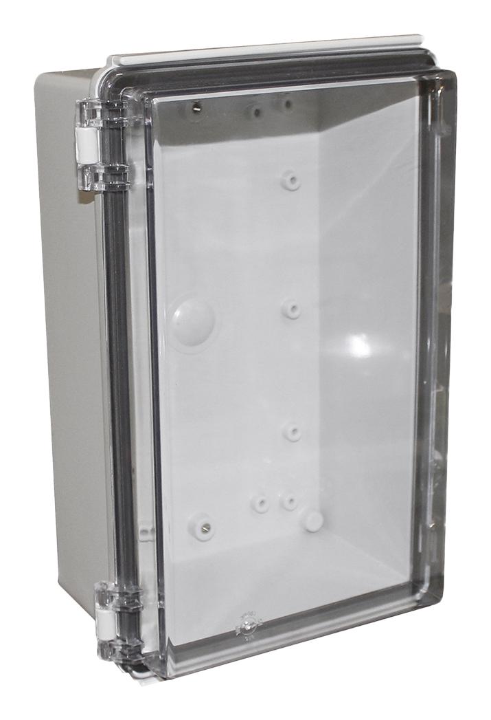 Camdenboss Chdx8-326C Enclosure, Heavy Duty, Abs, Grey/clear