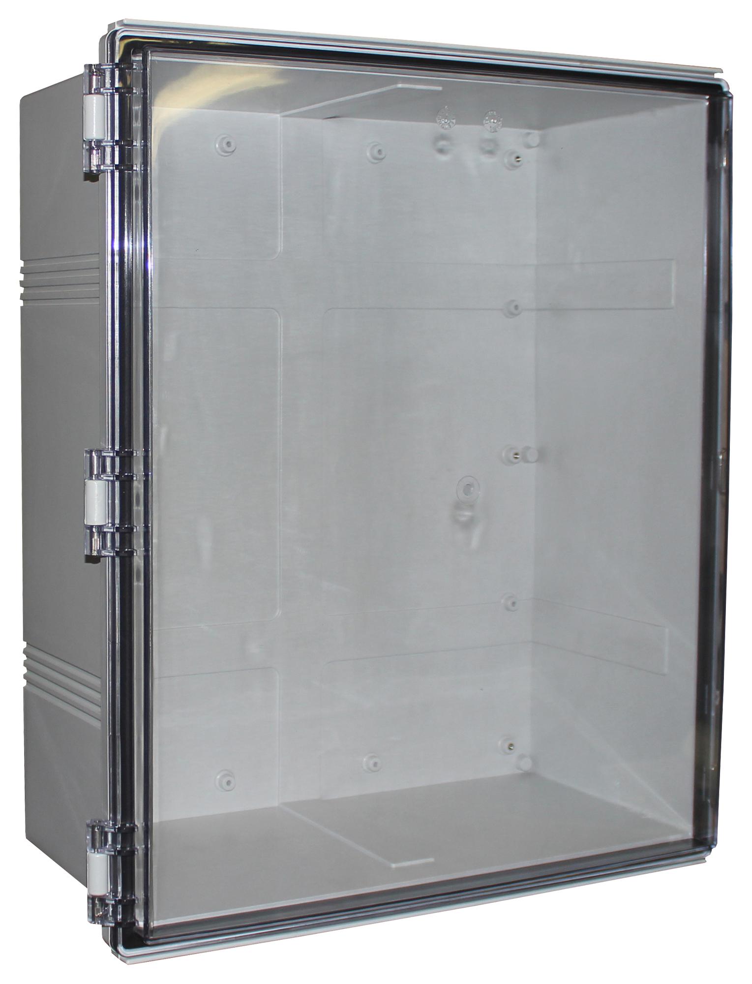 Camdenboss Chdx8-334C Enclosure, Heavy Duty, Abs, Grey/clear