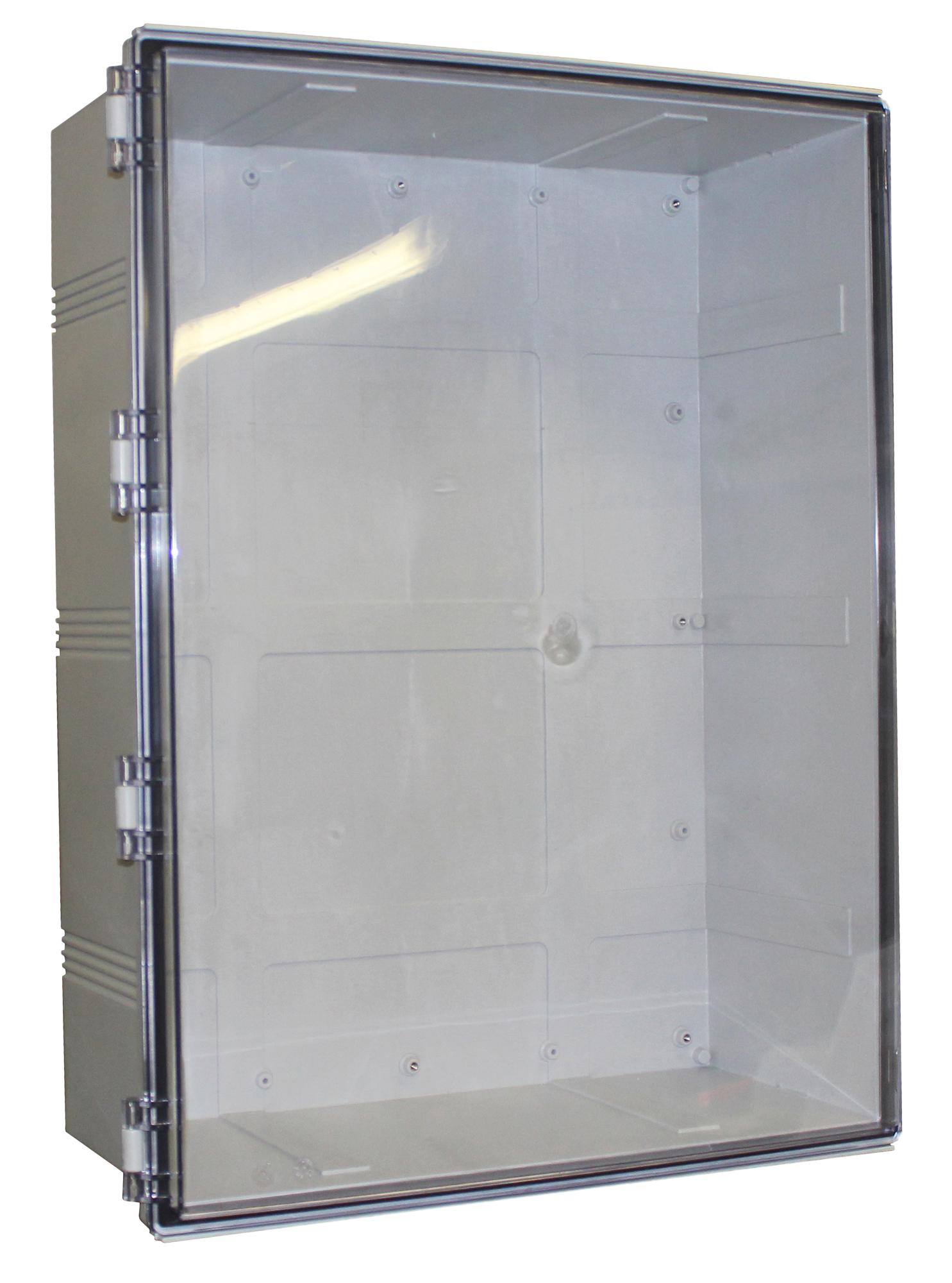 Camdenboss Chdx8-336C Enclosure, Heavy Duty, Abs, Grey/clear