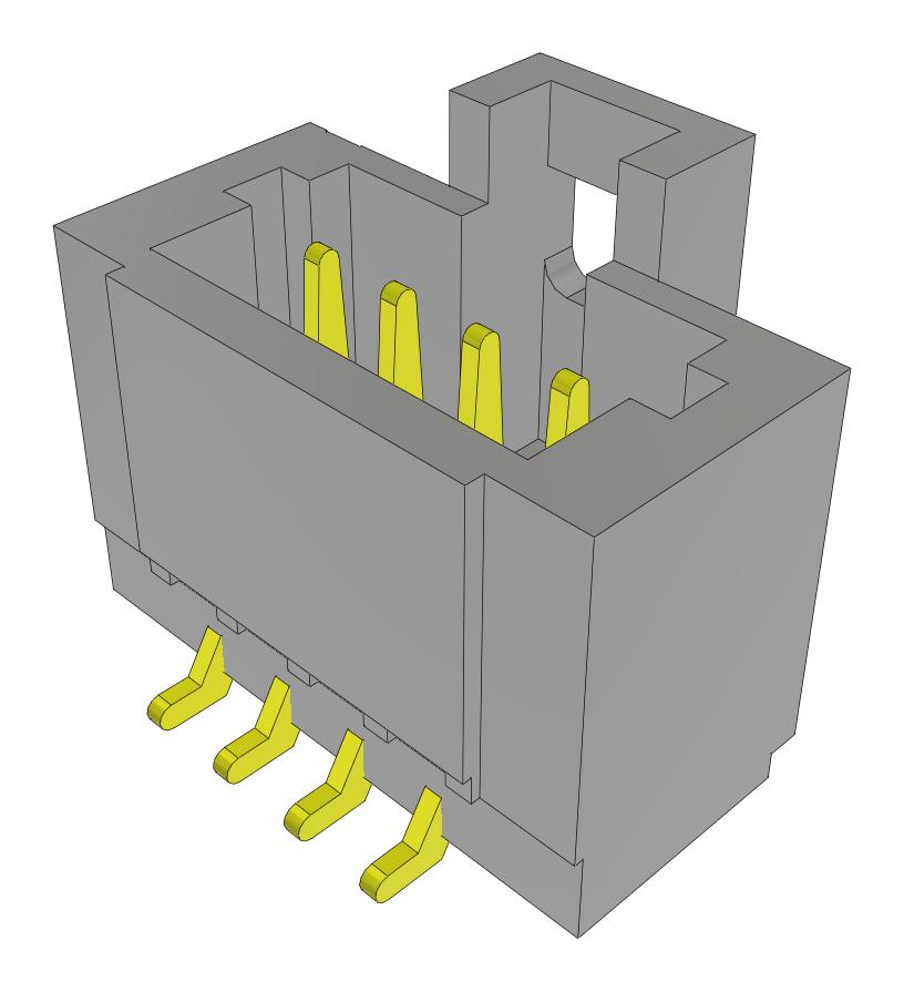 Samtec T1M-04-F-Sv-L-Fr Pin Headers Pc Board Connectors